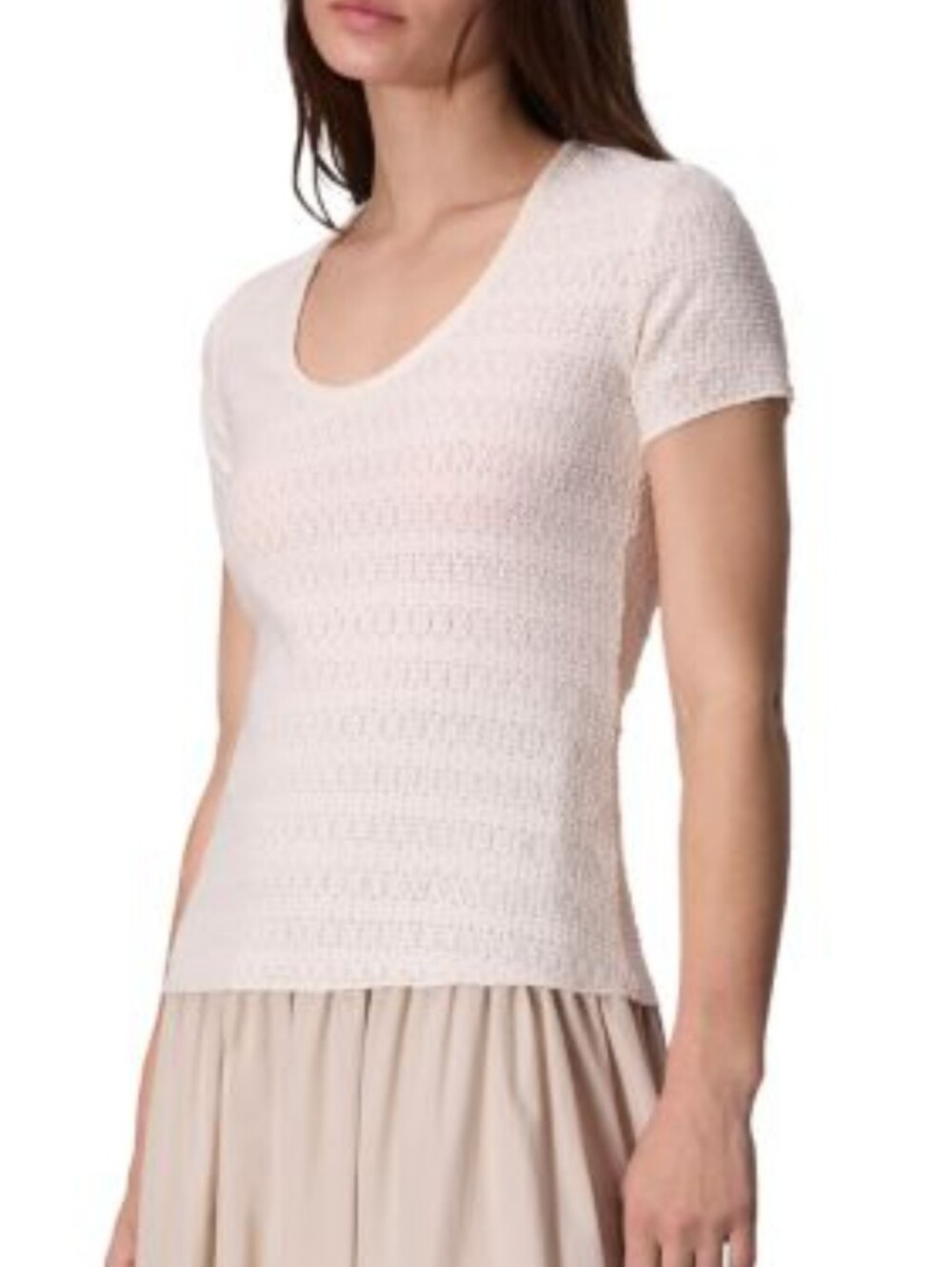 $148 Rag & Bone Julia Scoop Neck Tee Medium NWT
